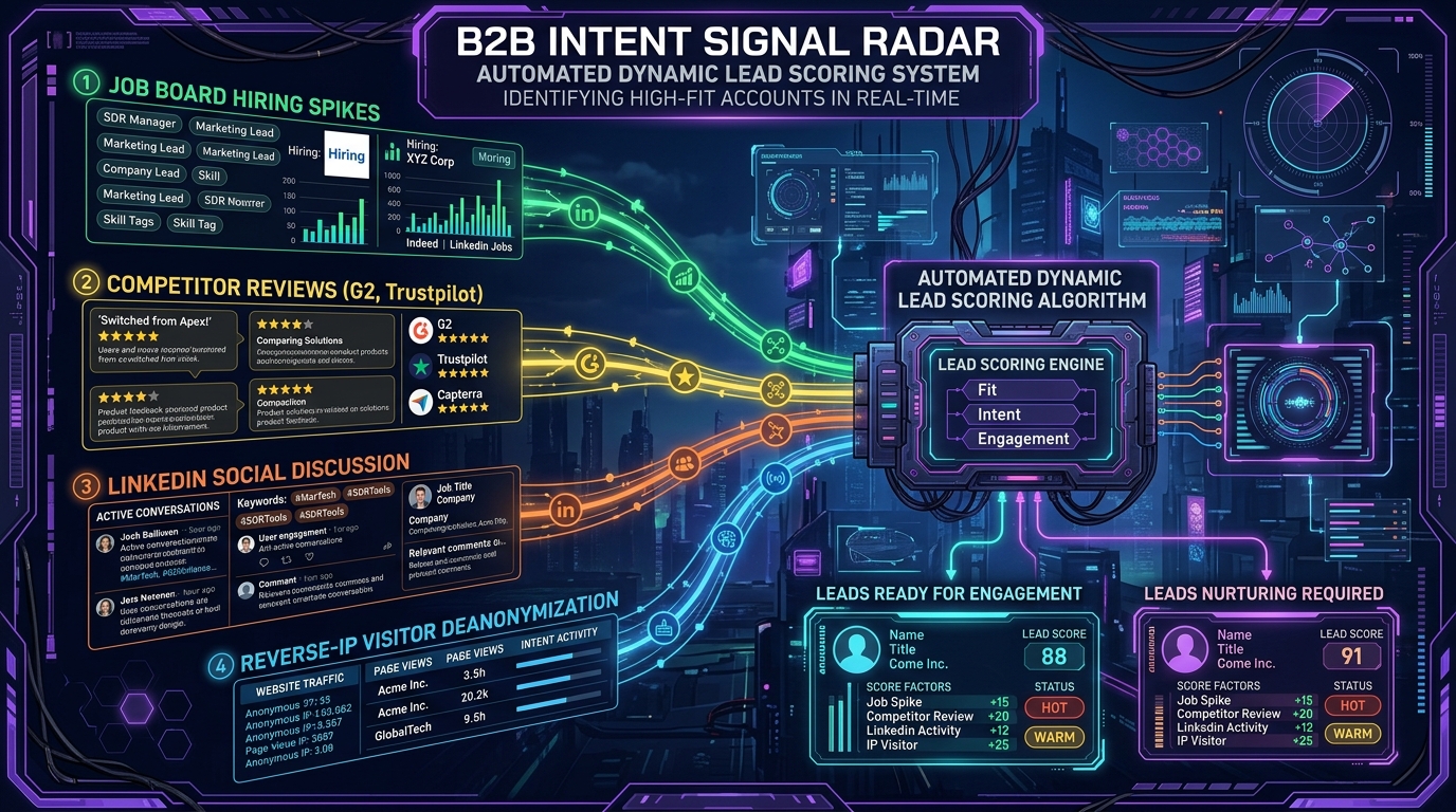 First-Party vs Third-Party Intent Data: What Really Works for Outbound Sales — Technical Architecture Infographic & first party vs third party intent data Workflow Diagram